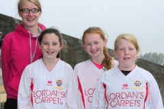 Bandon Girls mascots for Cork City Ladies